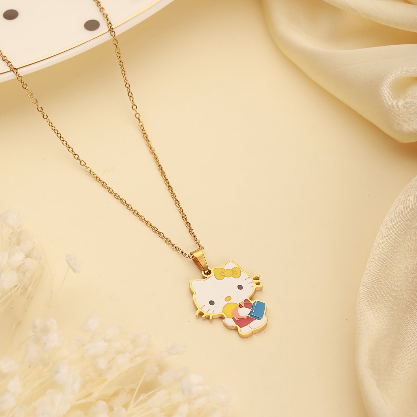 Pretty Kitty Chain Necklace - 18K Gold Plated