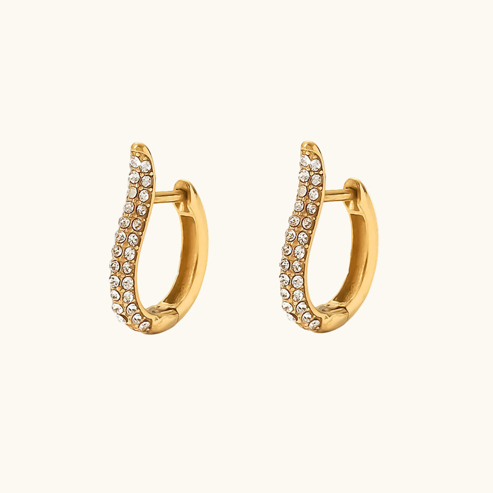 Evoke Hoops- 18K Gold Plated