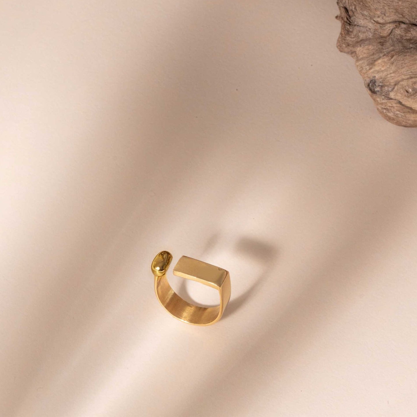 Brillo Cuff Ring - 18K Gold Plated