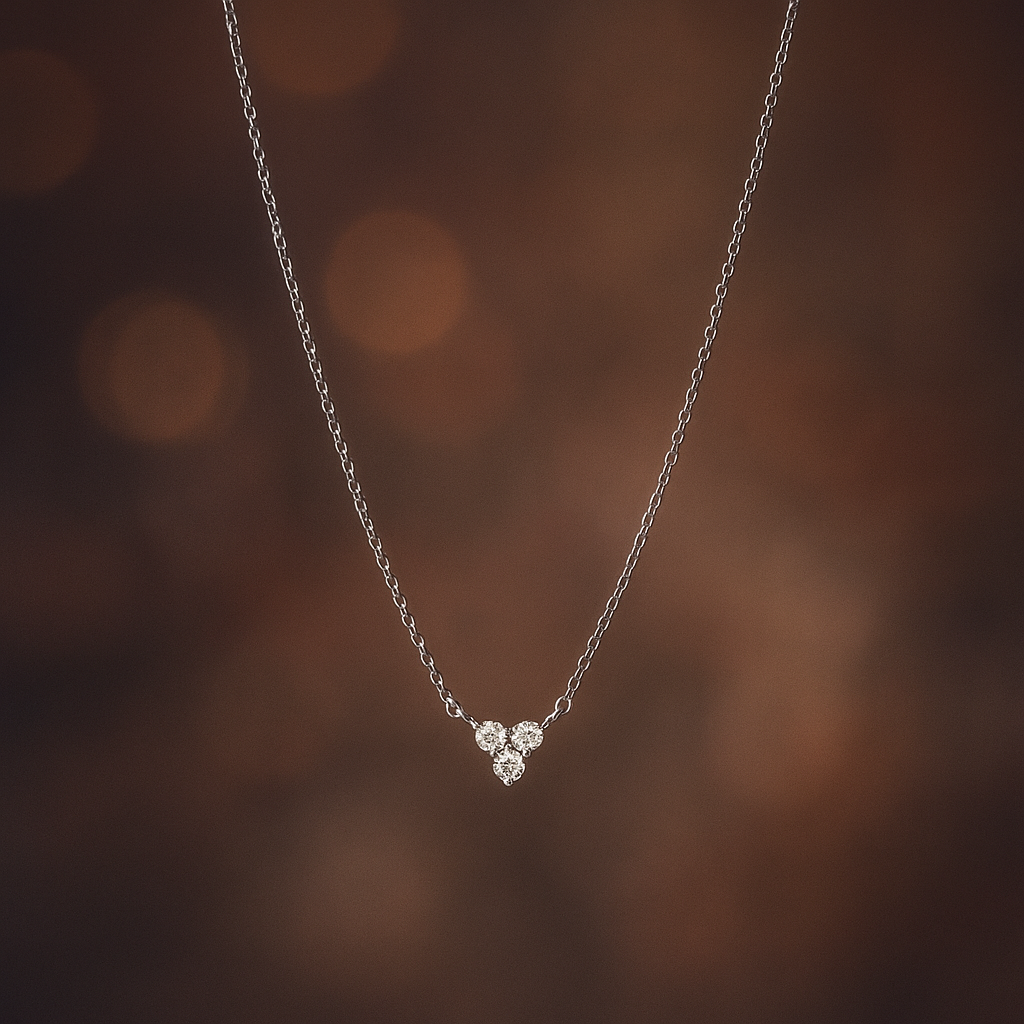 Trilume Necklace - 925 Sterling silver