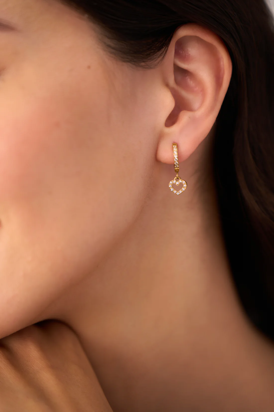 Muse Hearts Earrings - 18K Gold Plated