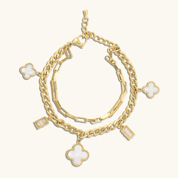 Shop Clover Crystal Dainty Bracelet
