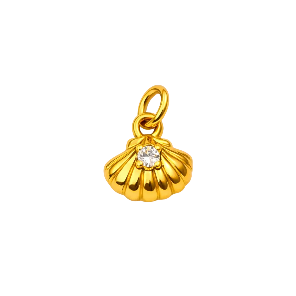 Seashell Charm – 18K Gold Plated