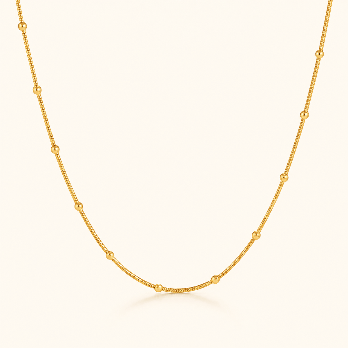 Orla Bead Necklace - 18K Gold Plated Anti Tarnish jewellery