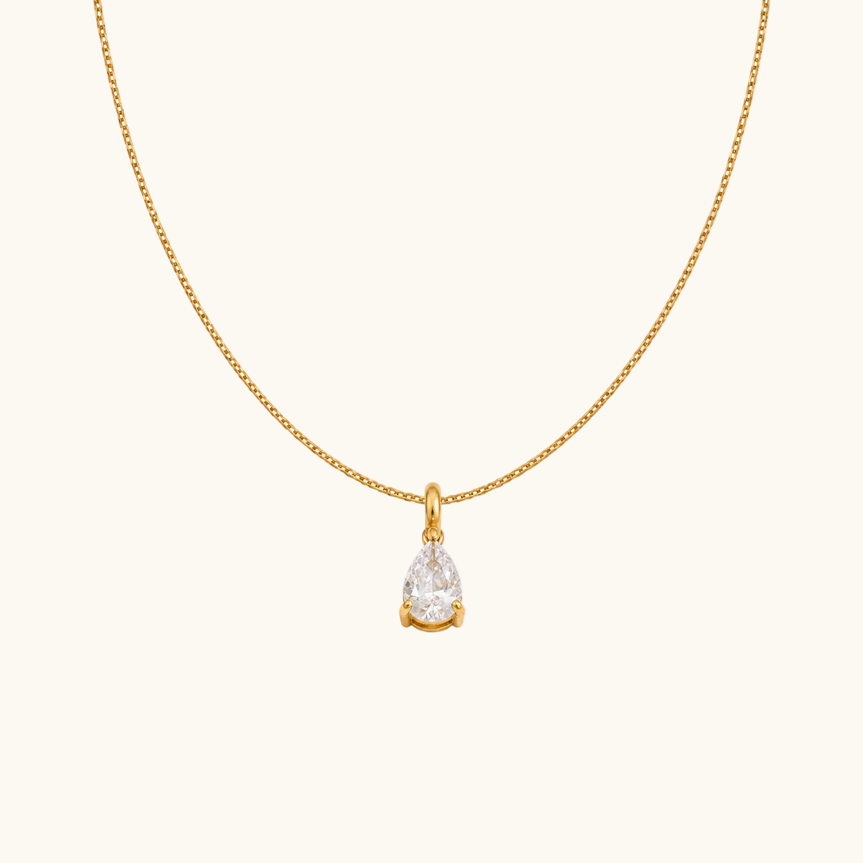 Elara Teardrop Pendant - 18K Gold Plated