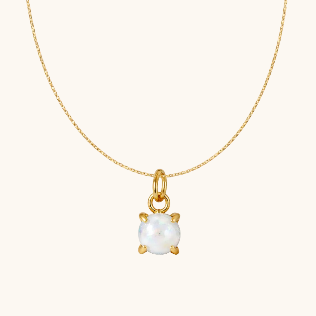 October birthstone Pendant – 18K Gold Plated