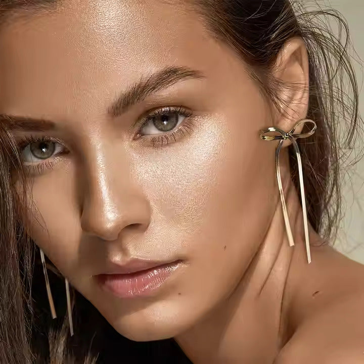 Buy Bow Drop Dainty Earrings online jewellery