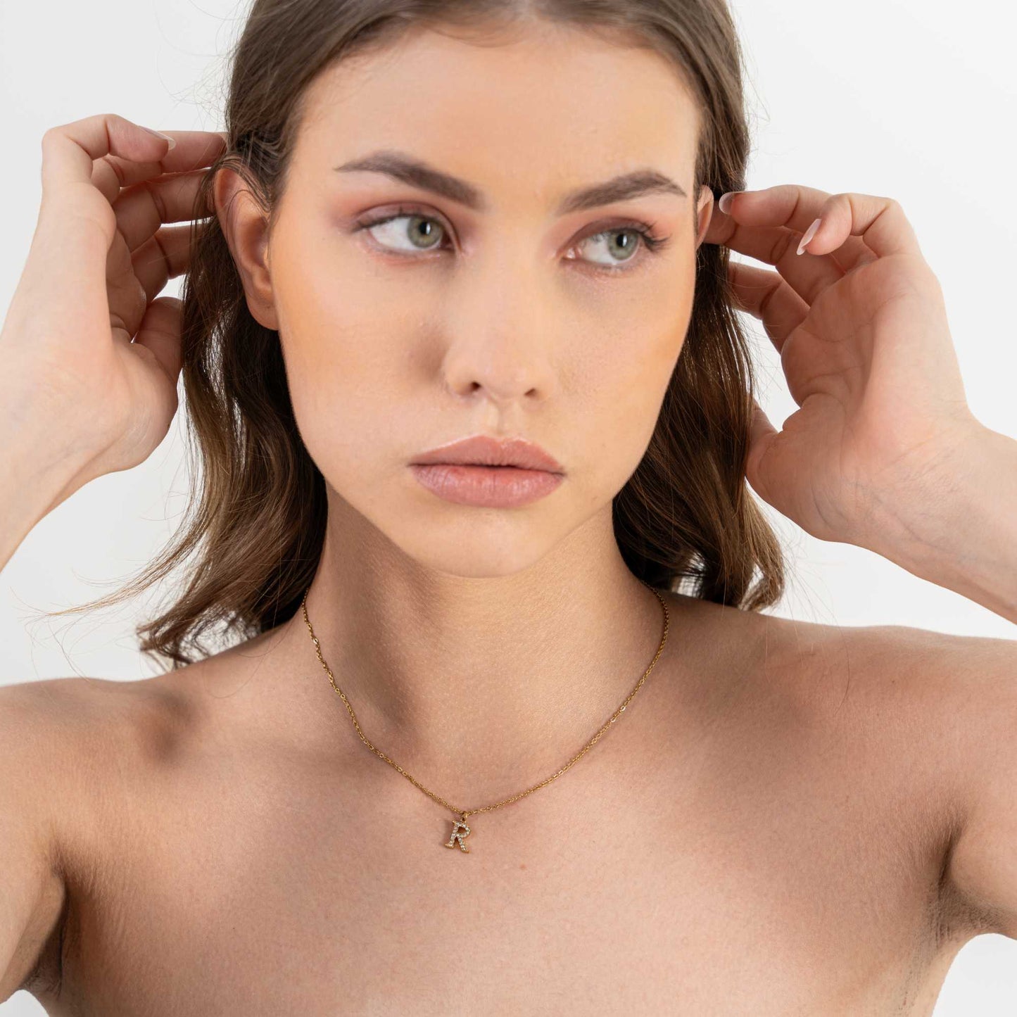 Dainty Initials Necklace - 18K Gold Plated