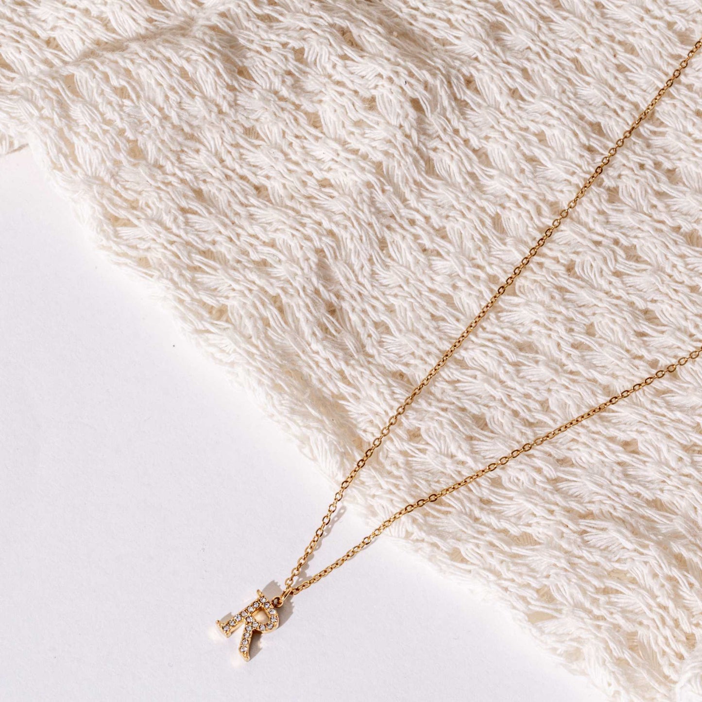 Dainty Initials Necklace - 18K Gold Plated