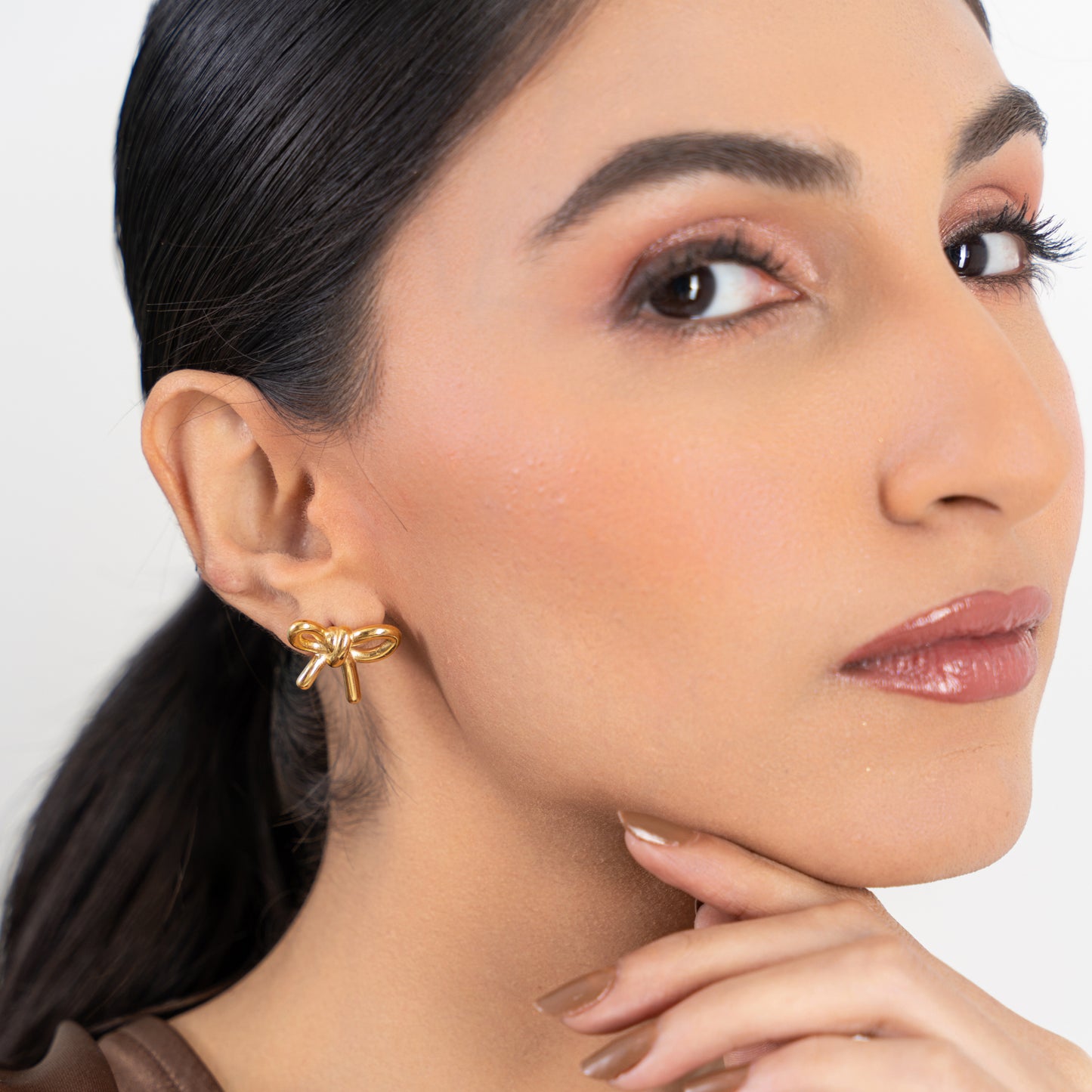 Buy Cutie Bow Earrings - 18K Gold Plated online jewellery