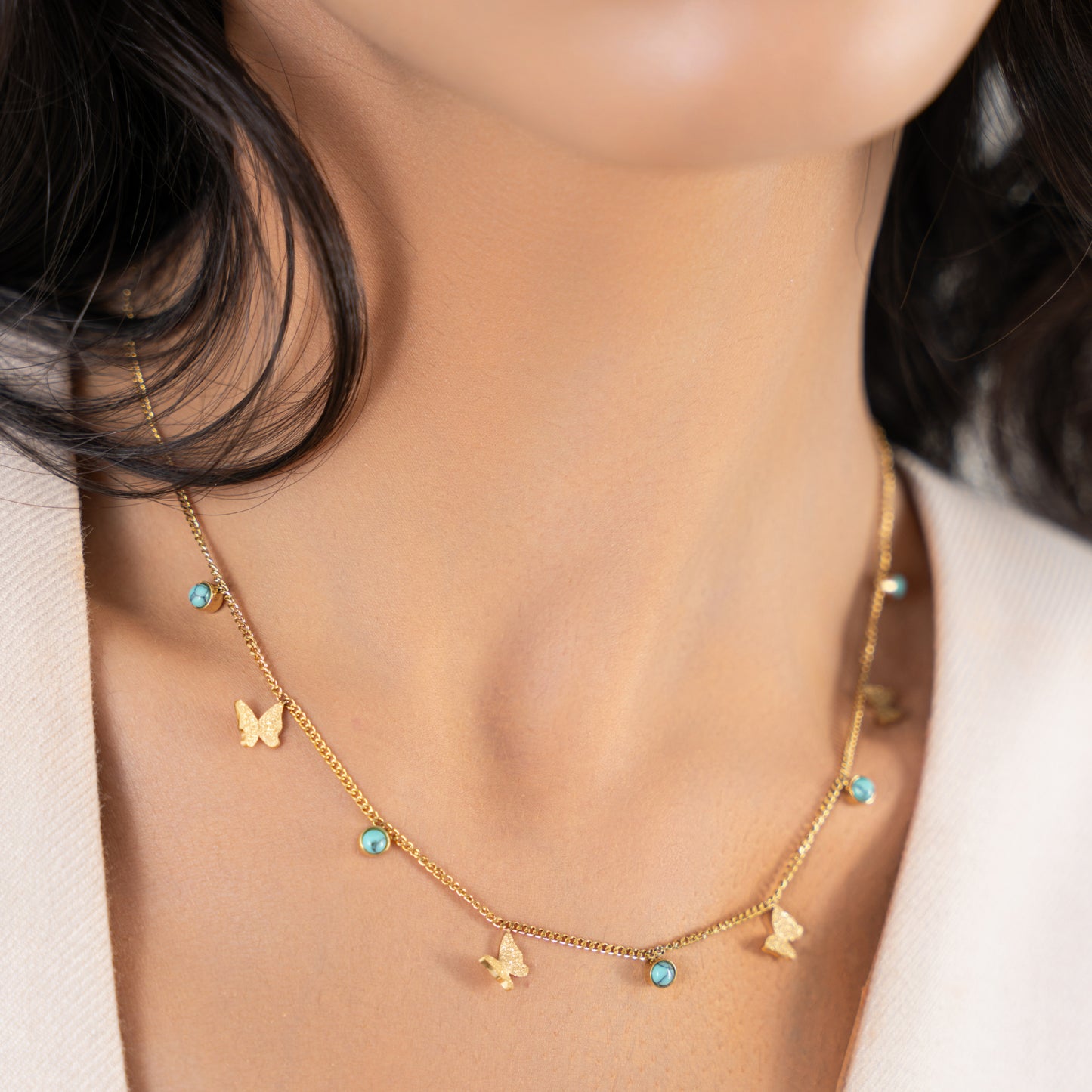 Dainty Bluko Necklace - 18K Gold Plated
