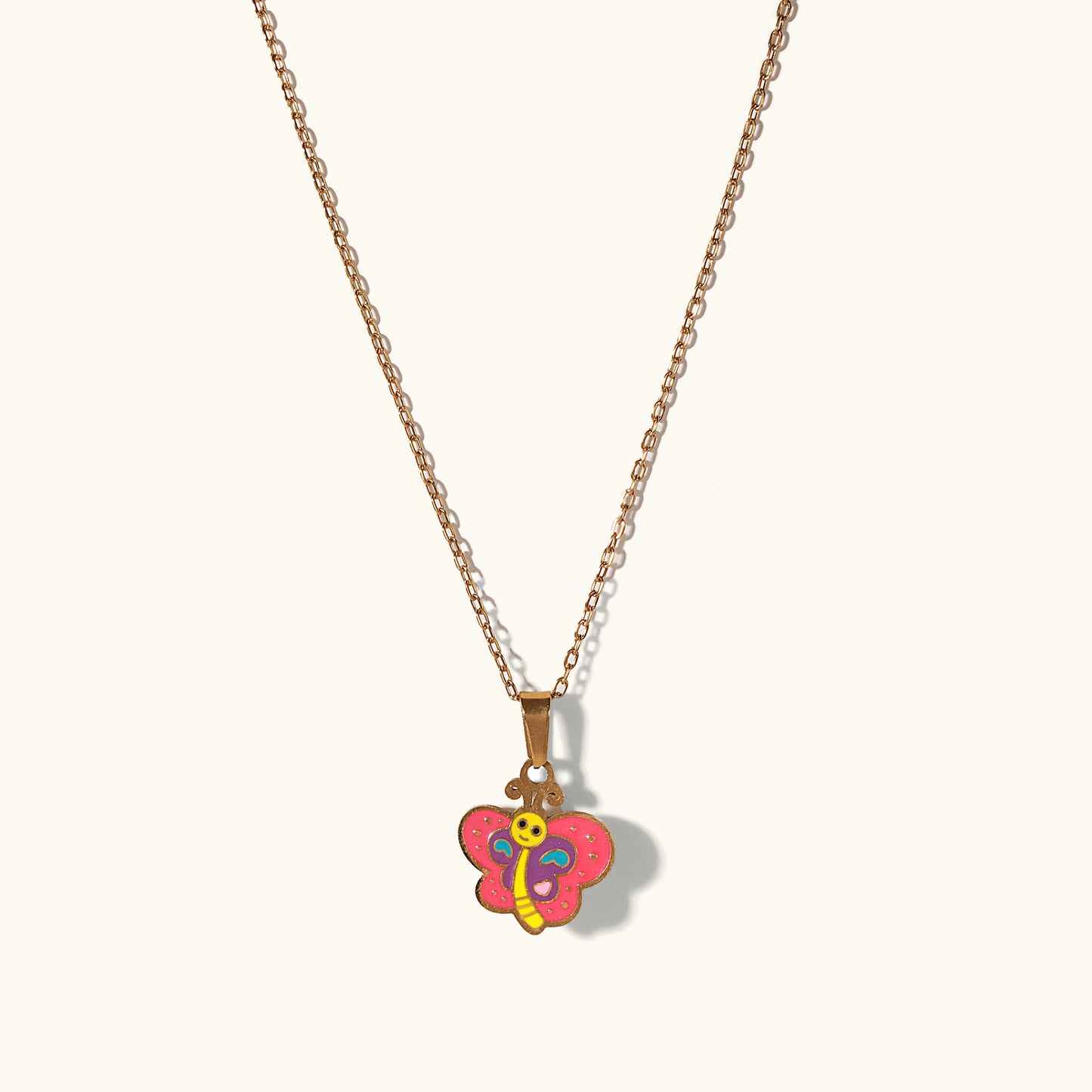 Butterfly Jewelry Set for Kids - 18K Gold Plated