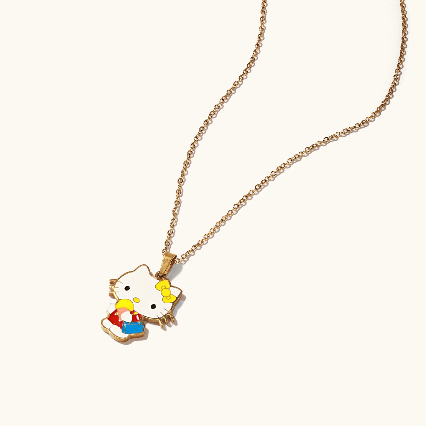 Pretty Kitty Chain Necklace - 18K Gold Plated