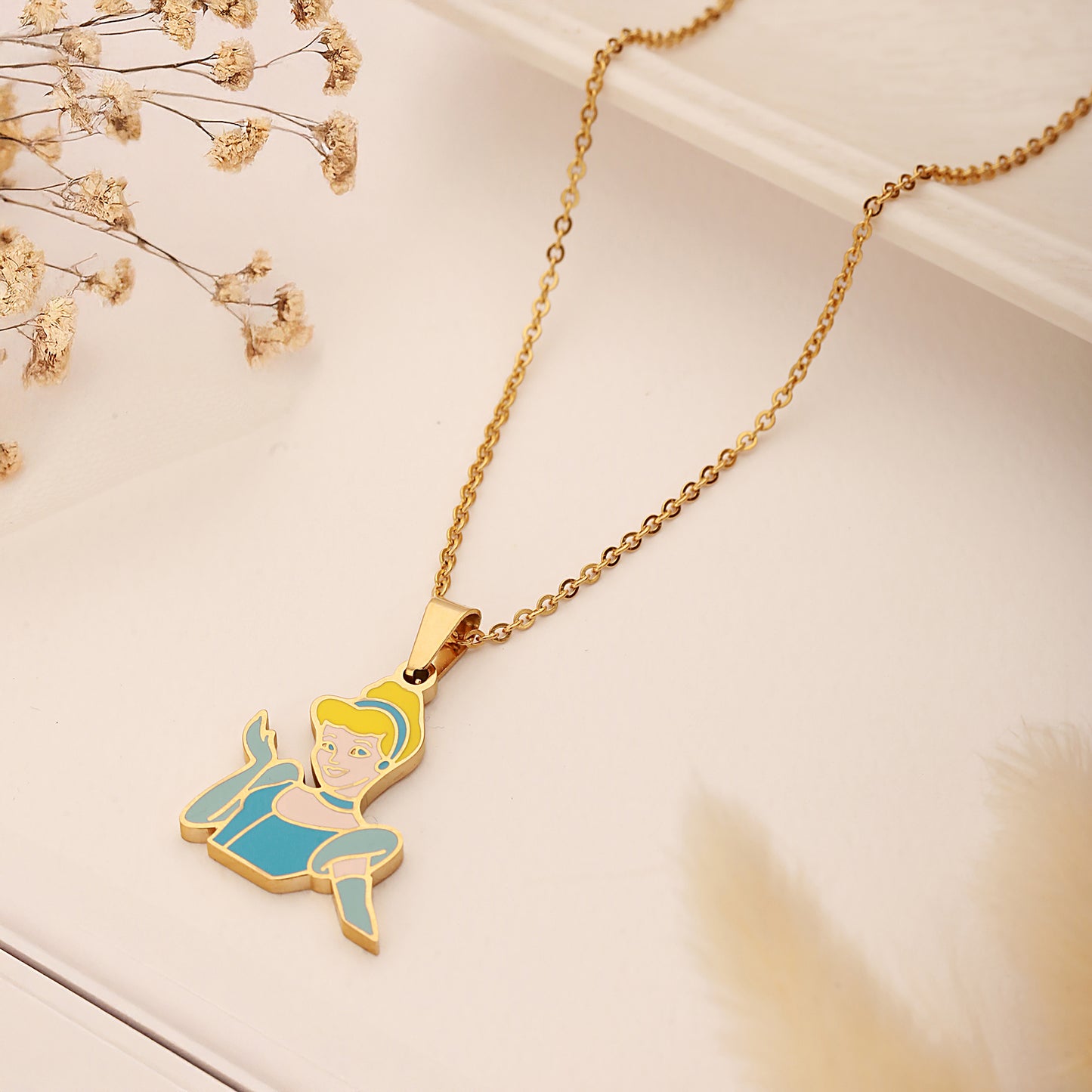 Cinderalla Chain Necklace - 18K Gold Plated