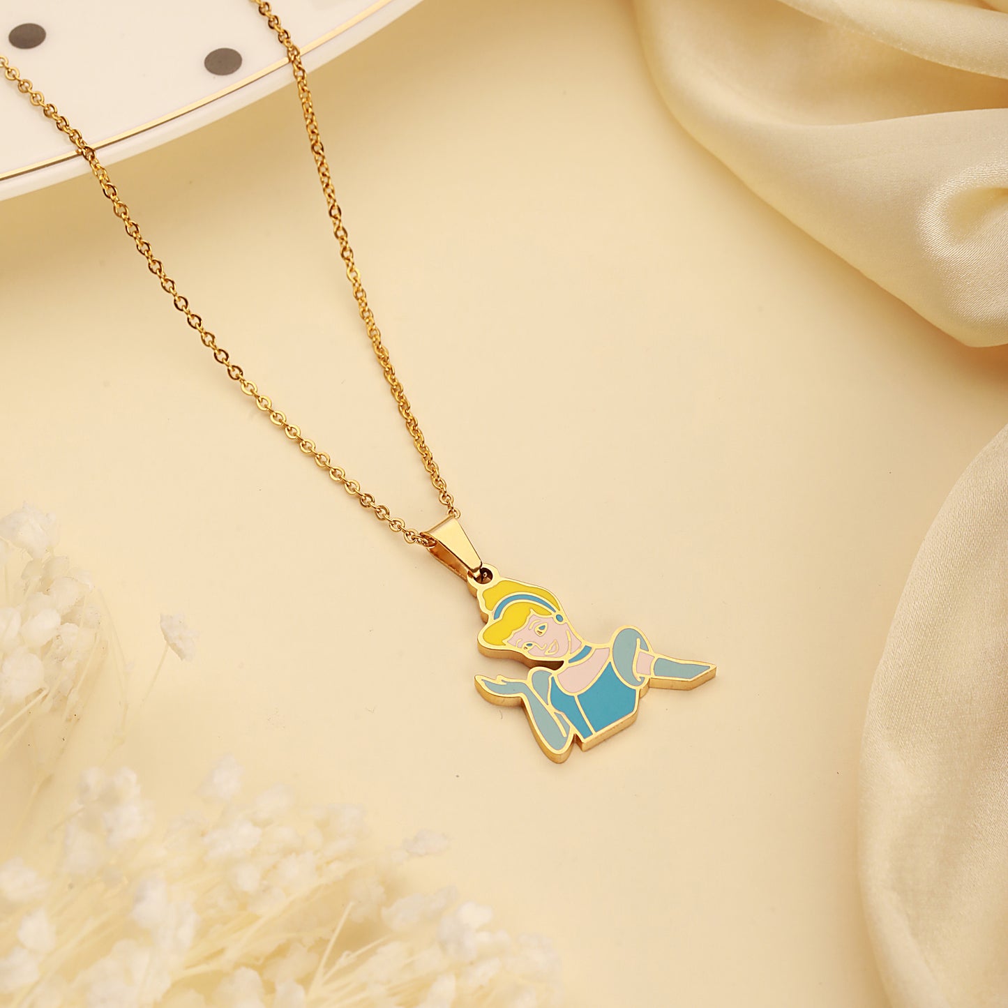Cinderalla Chain Necklace - 18K Gold Plated