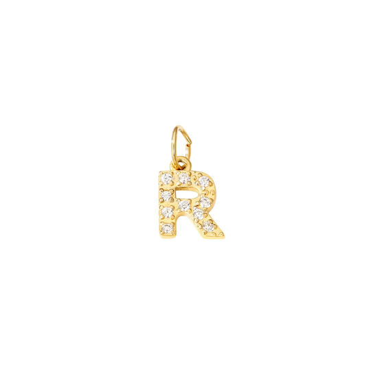 Initial R Charm – 18K Gold Plated