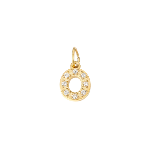 Initial O Charm – 18K Gold Plated