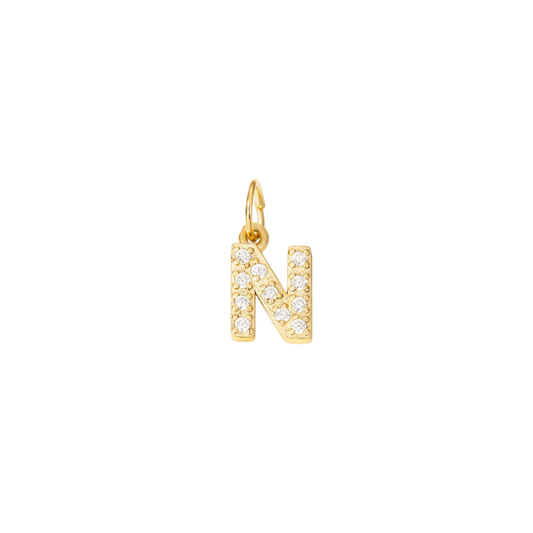 Initial N Charm – 18K Gold Plated