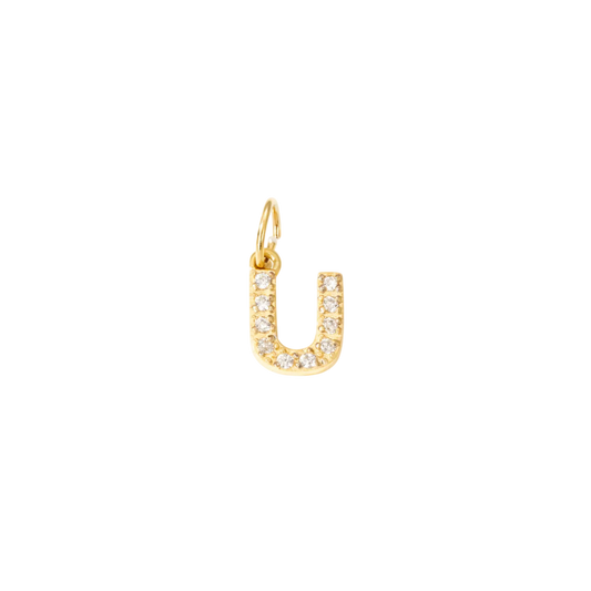 Initial U Charm – 18K Gold Plated