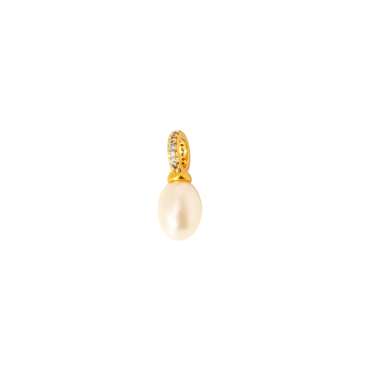 Pearl Drop Charm – 18K Gold Plated