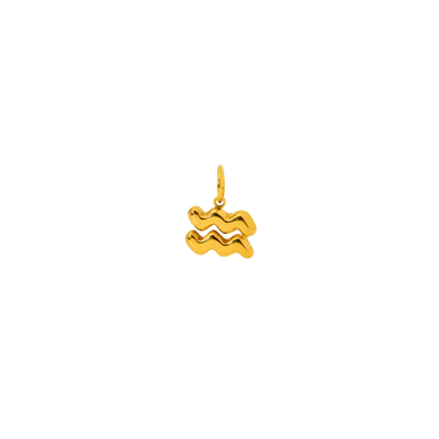 Aquarius Zodiac Charm – 18K Gold Plated