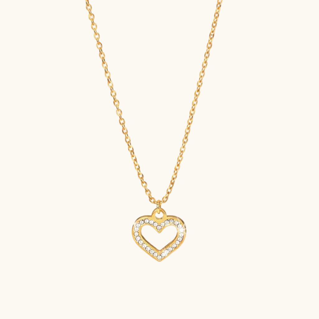 Aura Heart Necklace - 18K Gold Plated