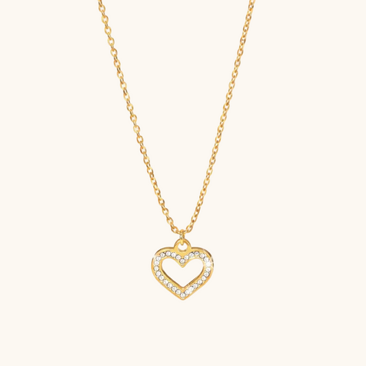 Aura Heart Necklace - 18K Gold Plated