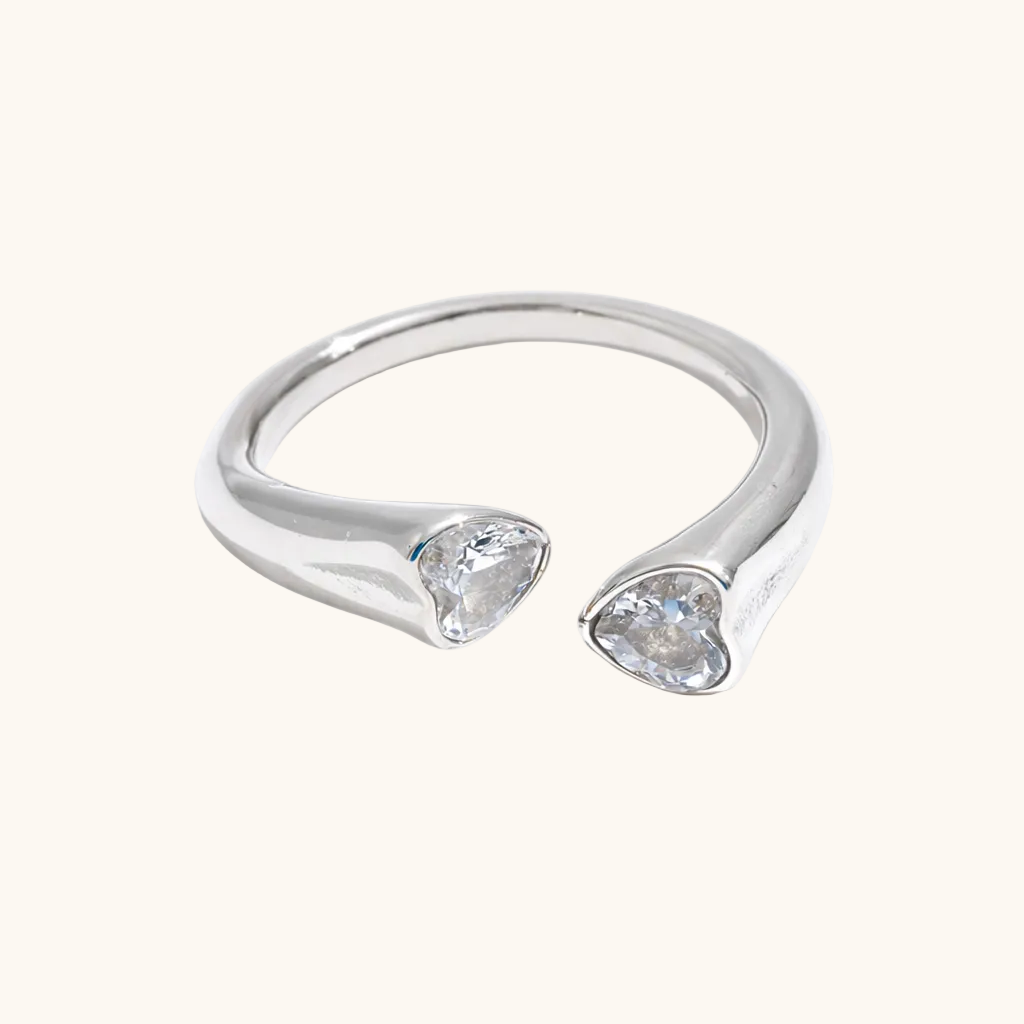 Teardrop Ring - Silver Plated (Adjustable) Online at best price – ZAISHA