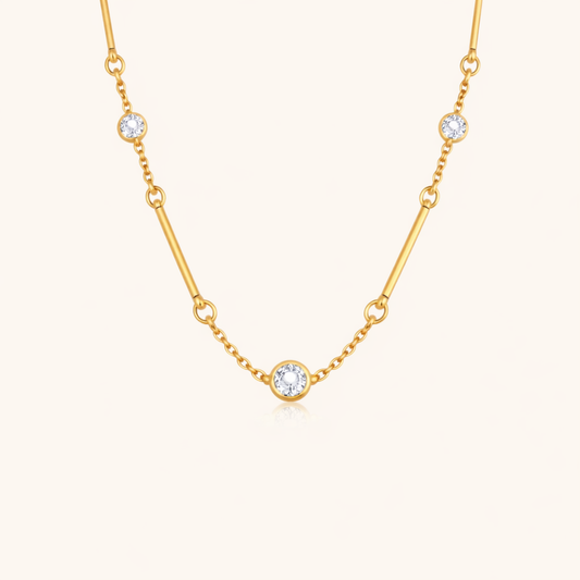 Spark Bar Necklace - 18K Gold Plated