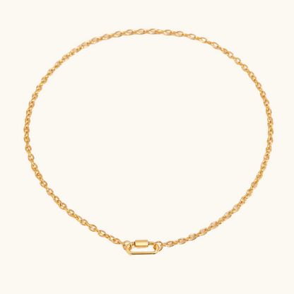 Lock Necklace - 18K Gold Plated