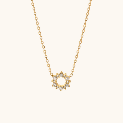 Halo Loop Necklace - 18K Gold Plated