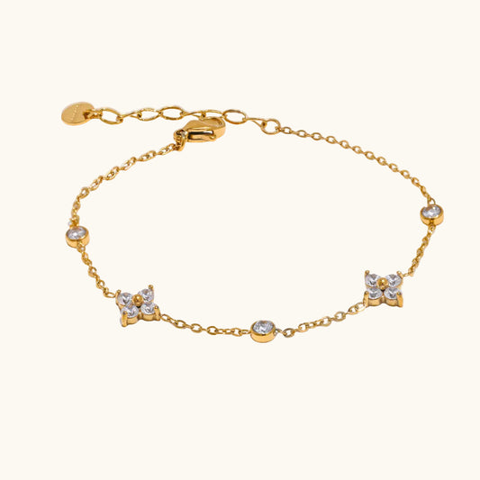 Duo Flutter Bracelet - 18K Gold Plated