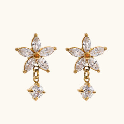 Daisy Spark Studs - 18K Gold Plated