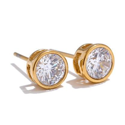 Iconic Round Studs - 18K Gold Plated
