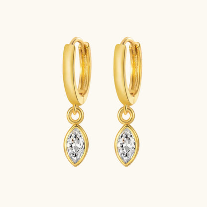 Petal Shine Hoop - 18K Gold Plated