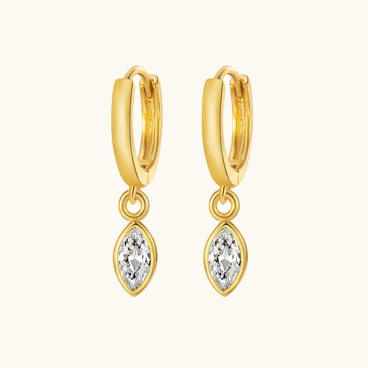 Petal Shine Hoop - 18K Gold Plated