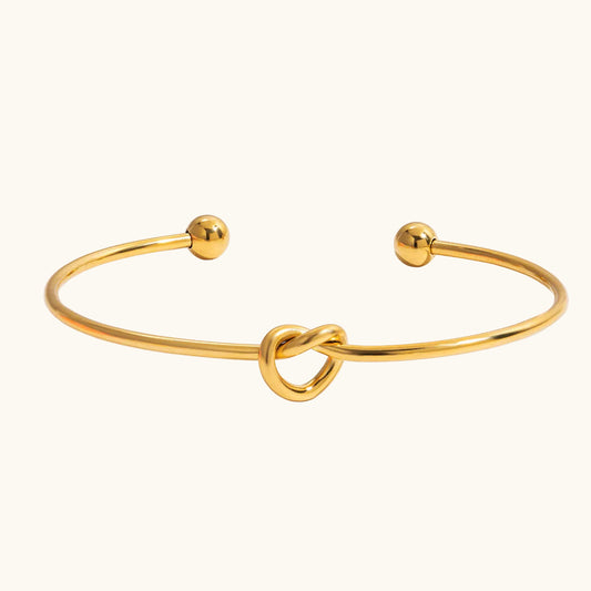 Infinity Knot Cuff - 18K Gold Plated