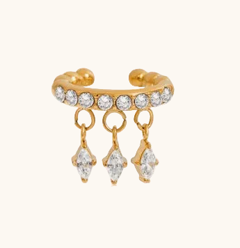 Twinkle Drop Cuff - 18K Gold Plated