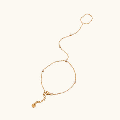 Lumi Line Hand Chain - 18K Gold Plated