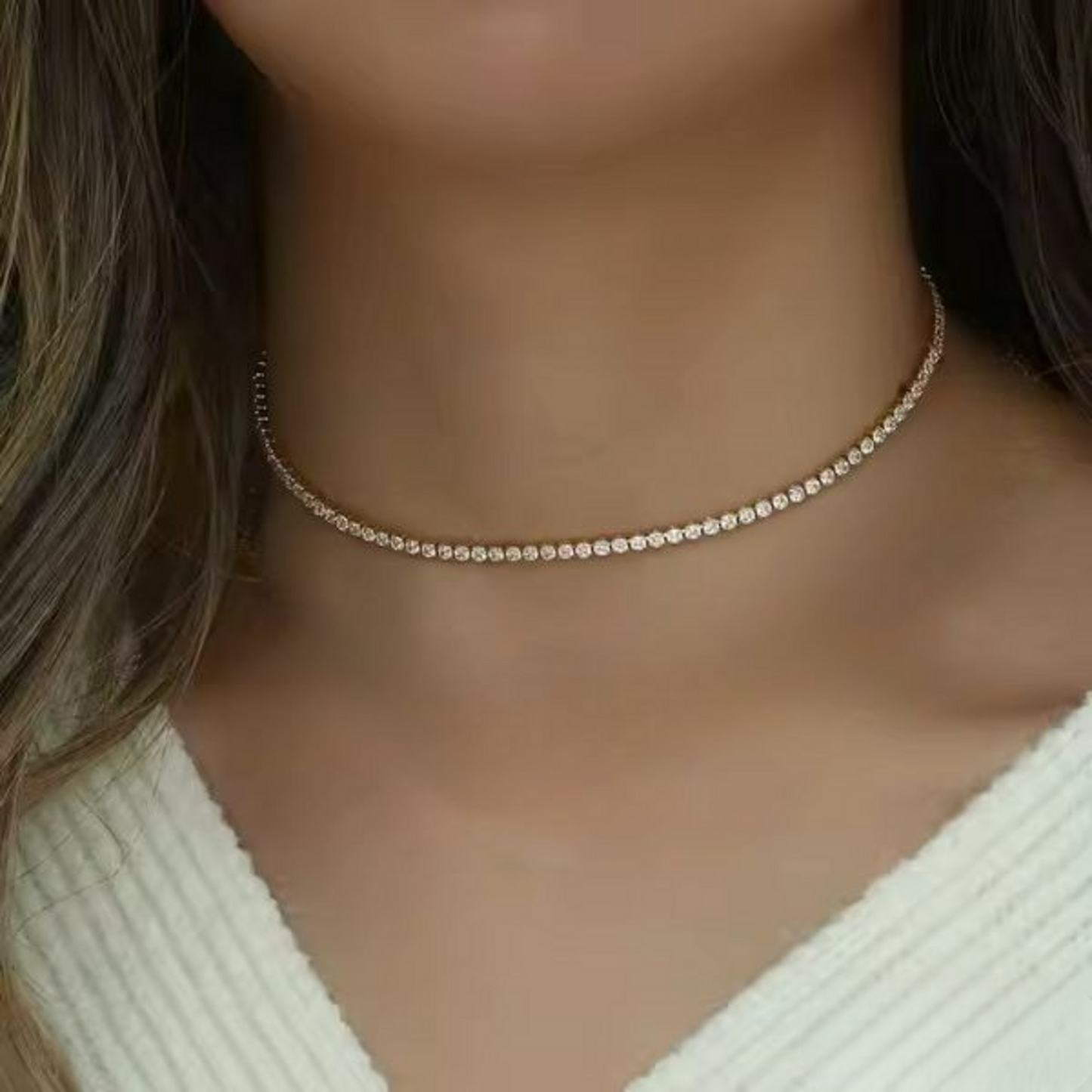 Gold Charmer Choker Necklace - 18K Gold Plated