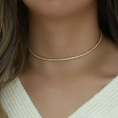 Gold Charmer Choker Necklace - 18K Gold Plated