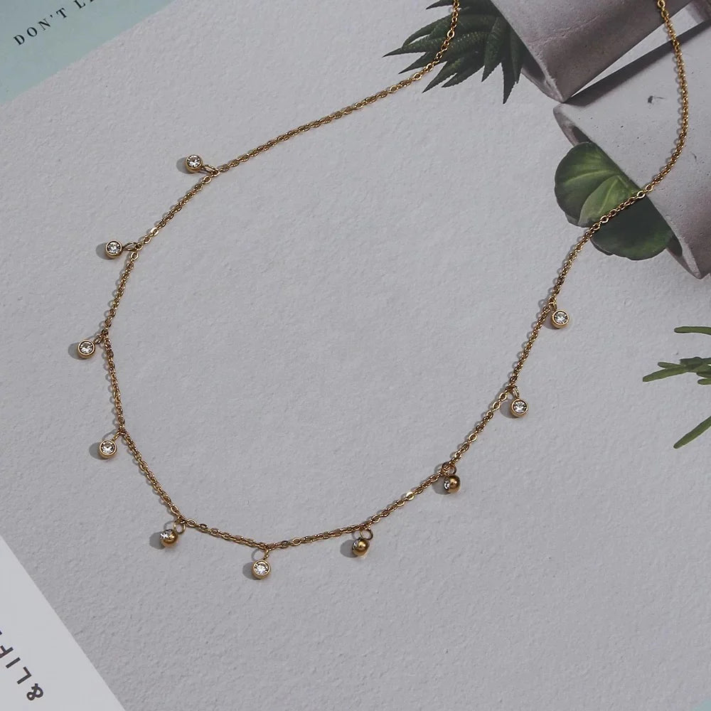Minimal Lana Necklace - 18K Gold Plated