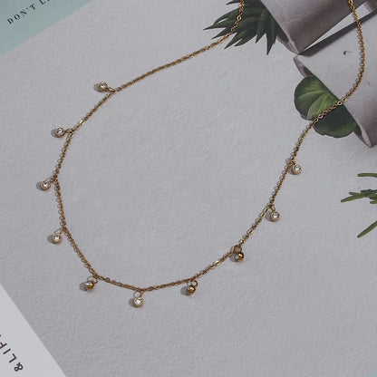 Minimal Lana Necklace - 18K Gold Plated