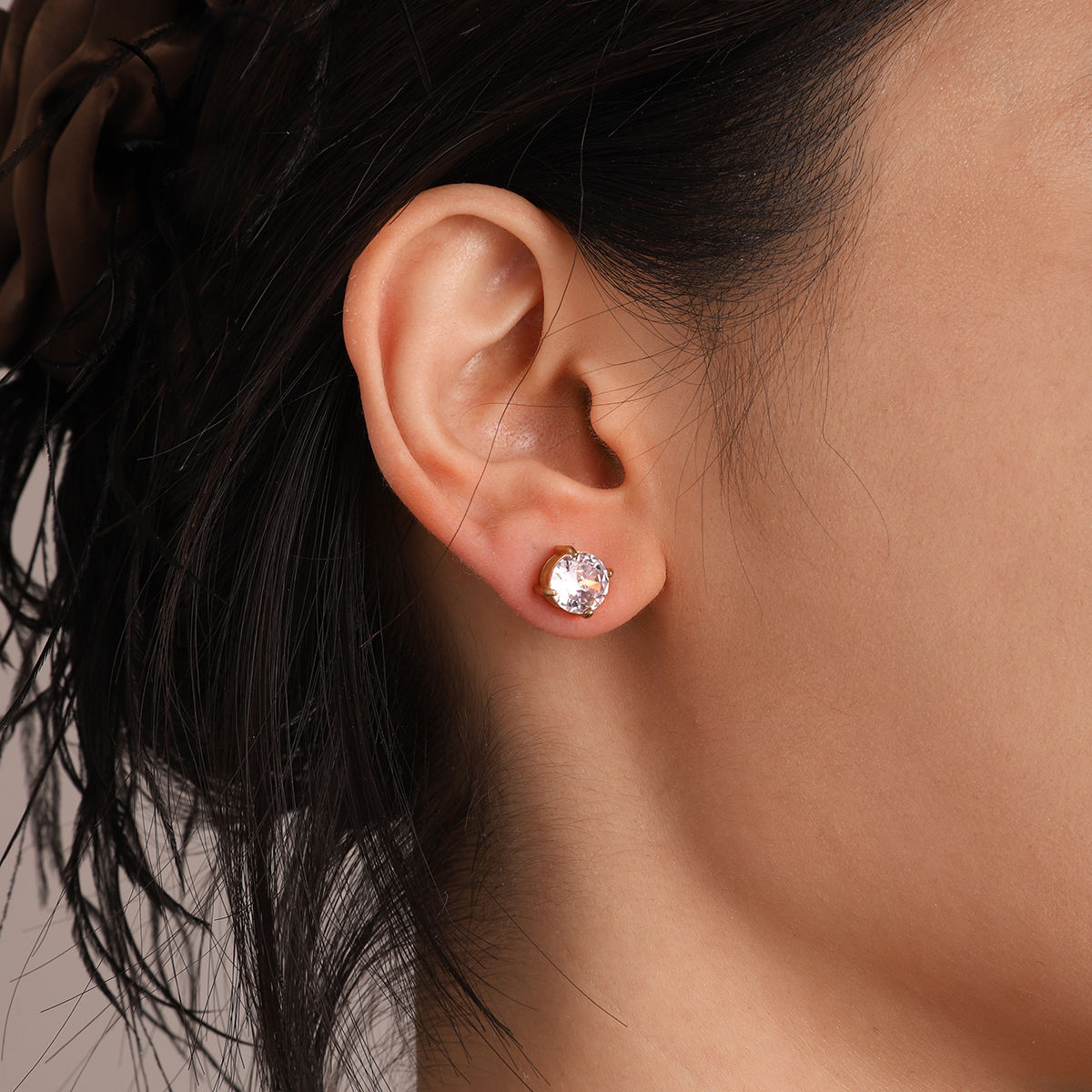 Prism Stud Earrings - 18K Gold Plated