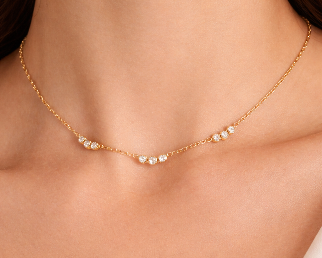 Arc Necklace - 18K Gold Plated