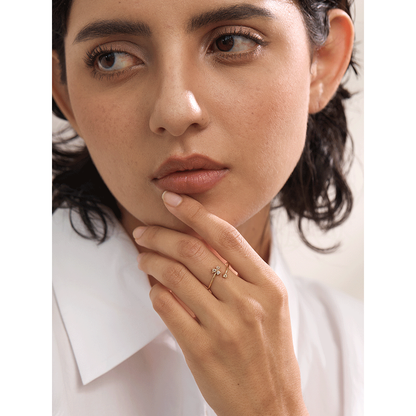 Cluster Ring - 18K Gold Plated (Adjustable)