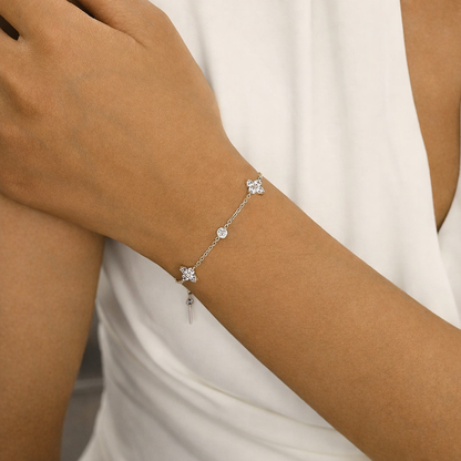 Duo Flutter Bracelet - Silver Plated