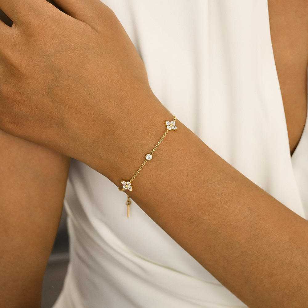 Duo Flutter Bracelet - 18K Gold Plated