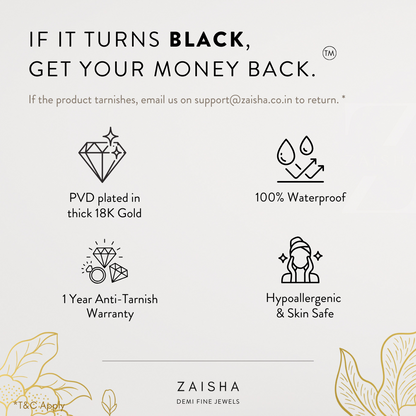 Muse Hearts Earrings - 18K Gold Plated