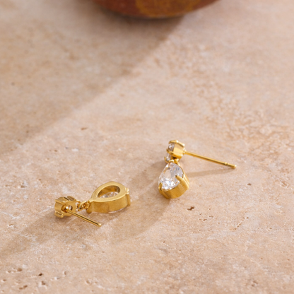 Teardrop  Earrings - 18K Gold Plated